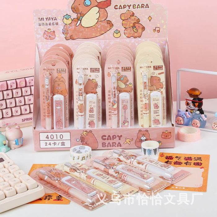 Wholesale Capybara Automatic Pencil with Refill Press Pencil suit Cartoon Activity Pencil Stationery