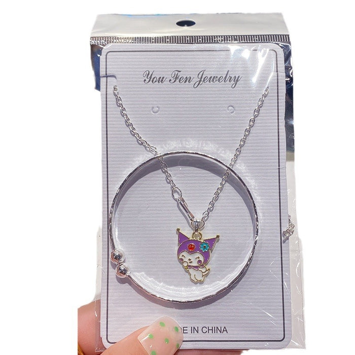 Wholesale Children Cartoon Bracelet Necklace Combination