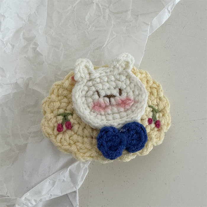 Wholesale Crochet Handmade Embroidered Cute Hair Clips