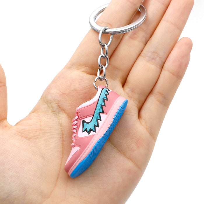 Wholesale PVC Basketball Shoe Model Keychain JDC-KC-QLPing016