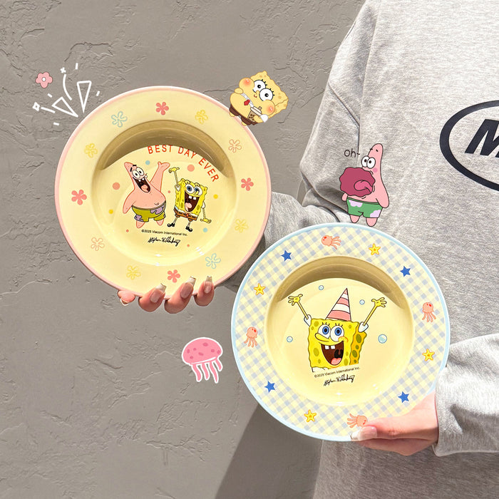 Wholesale Cute Couple Ceramic Plate and Bowl Tablerware Set