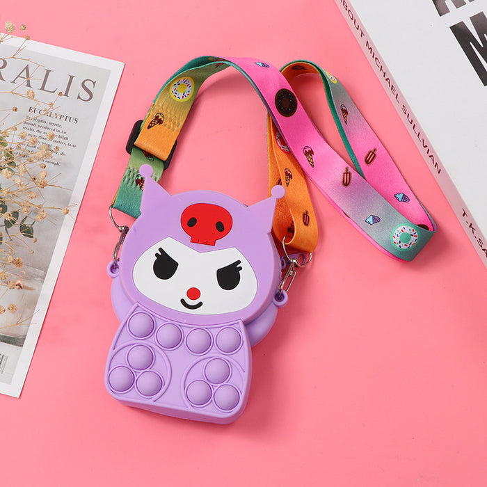 Wholesale Silicone Children' s Crossbody Storage Bag