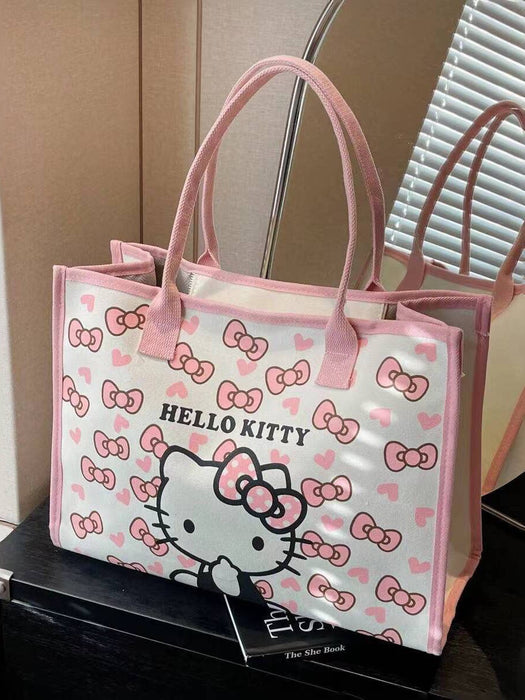 Wholesale Chic Large Canvas Tote Bag with Printed Design for Daily Use MOQ: 3