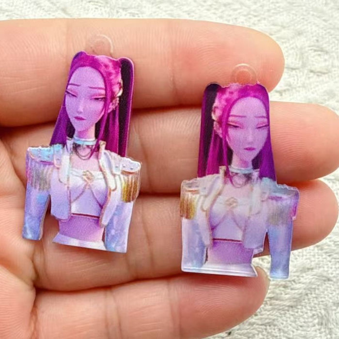 Wholesale Kpop Tiger Acrylic Pendant  Earring
