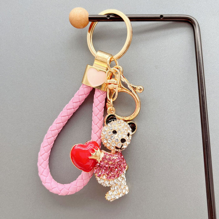 Wholesale Hug Love Bear Zinc Alloy Keychain JDC-KC-ZhanLun010