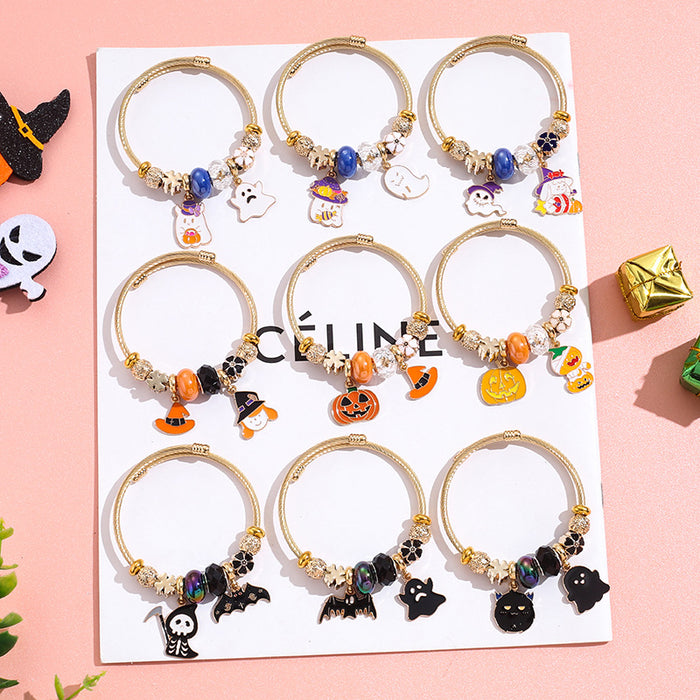 Wholesale Cartoon Stainless Steel Bracelet Magic Hat Witch Design MOQ≥2