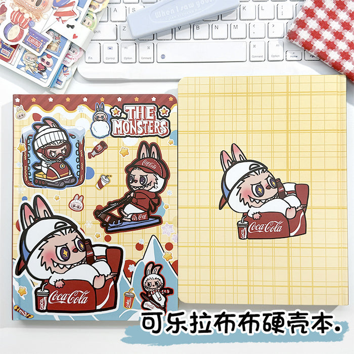 Wholesale 5pcs Cola Color Page Hard Shell Notebook Cartoon Notepad Hand Ledger Student Diary