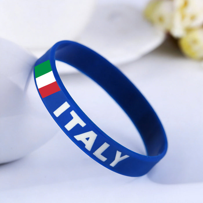 Wholesale World Cup Fan Silicone Bracelets