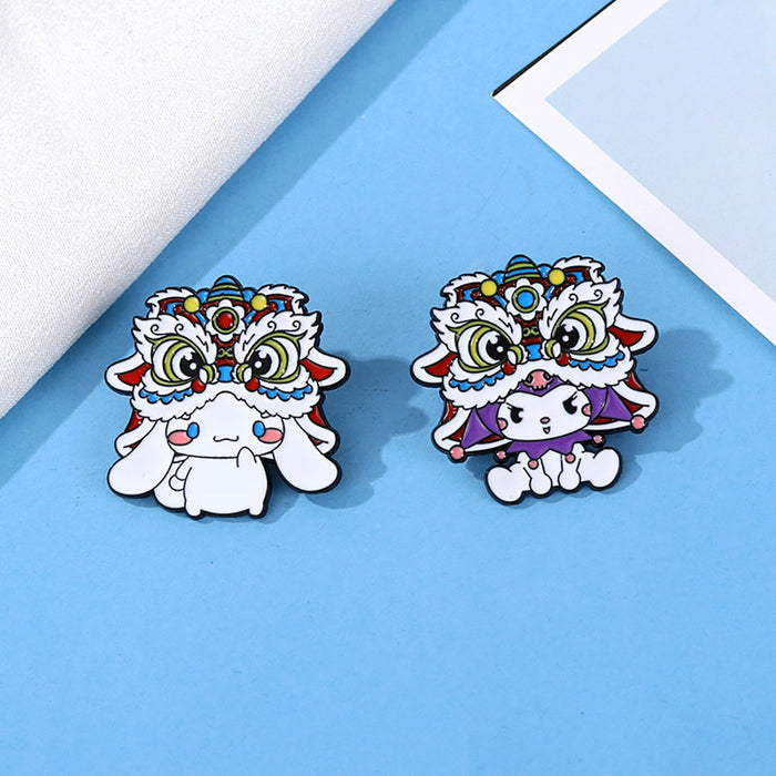 Wholesale Cartoon Metal Enamel Badge  Dance Cute Brooch Accessories
