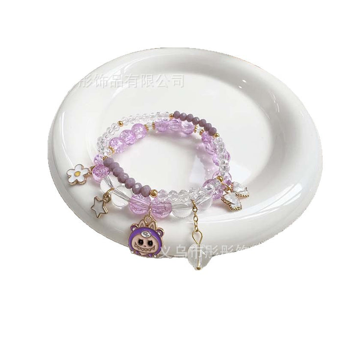 Wholesale Beaded Bracelet Cute Elastic Cartoon Jade Broken Cloth Bracelet Bracelet Girlfriend Gift