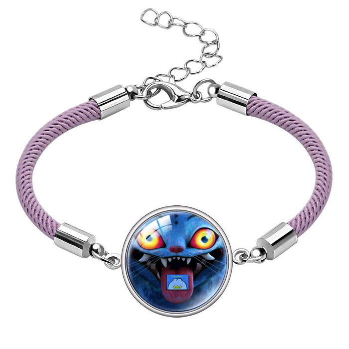 Wholesale Multicolor cord  Kpop Time Gem gemstone bracelet