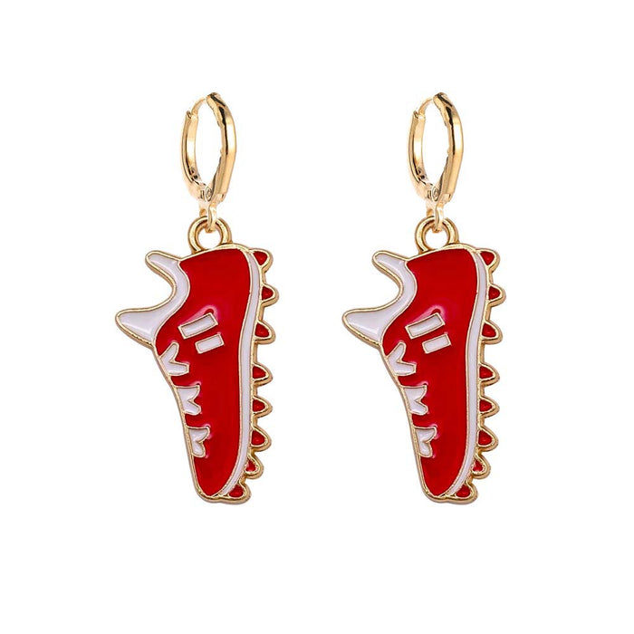 Wholesale Baseball Earrings Cartoon Baseball Oil Drop Pendant Earrings JDC-ES-YaChen018