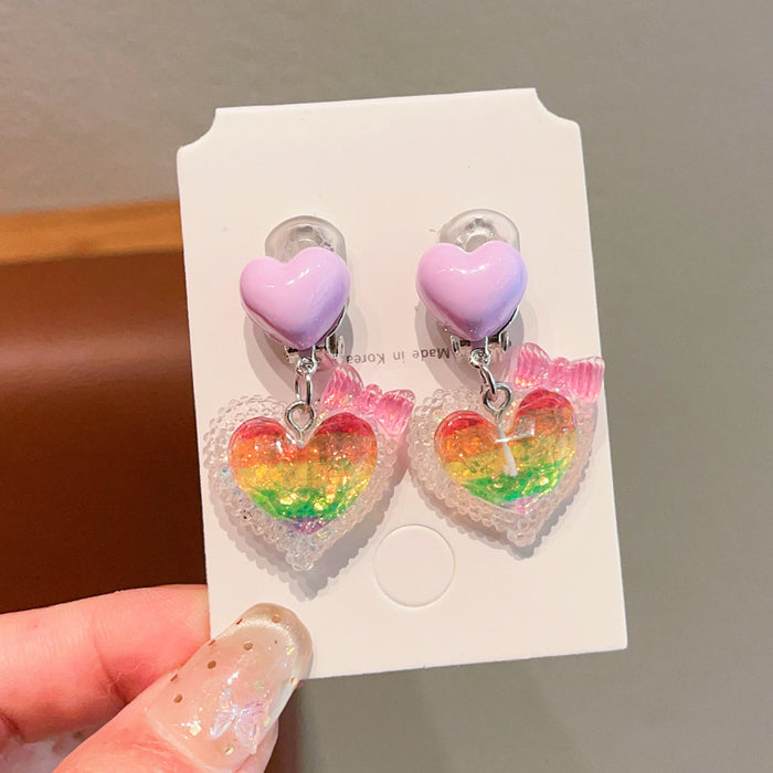 Wholesale Children' s Sweet Princess Jewelry Earrings