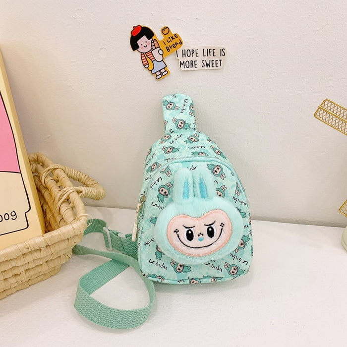 Wholesale children's chest bag cute plush shoulder bag cartoon doll lightweight crossbody bag