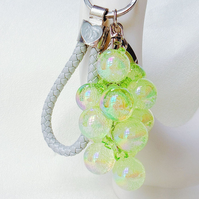 Wholesale Acrylic Grape Cluster Keychain - Cute Fruit Simulated Design MOQ≥6