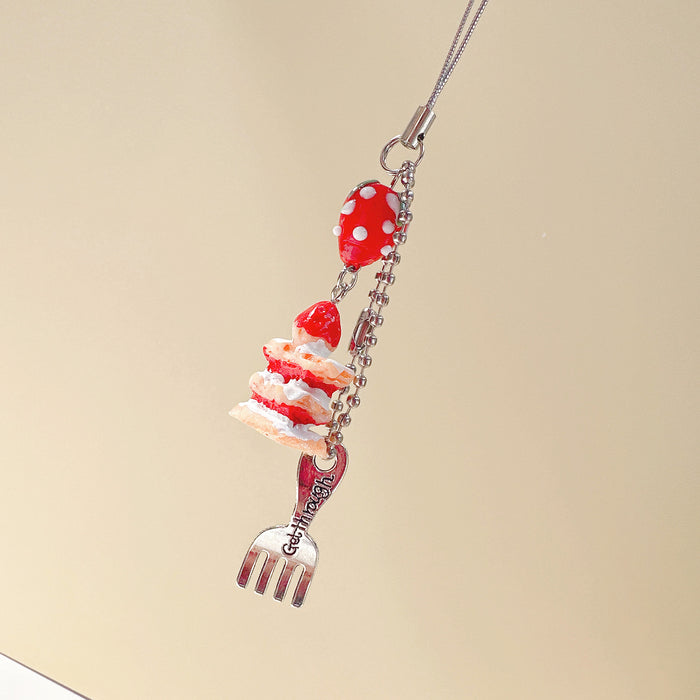Wholesale Beaded Pendant Cute Girl Heart Mobile Phone Chain Bag Accessories