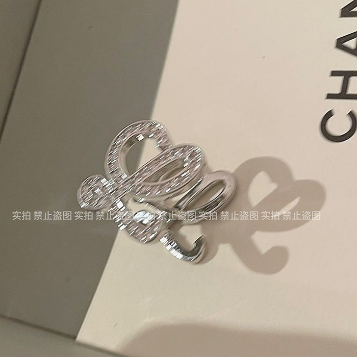 Wholesale Full diamond ear clip, female niche design, high-end earrings, light luxury temperament, unique earrings