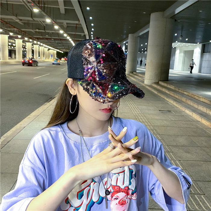 Wholesale Mesh Hat Thin Peaked Cap Trendy Ins Baseball Cap Large Brim
