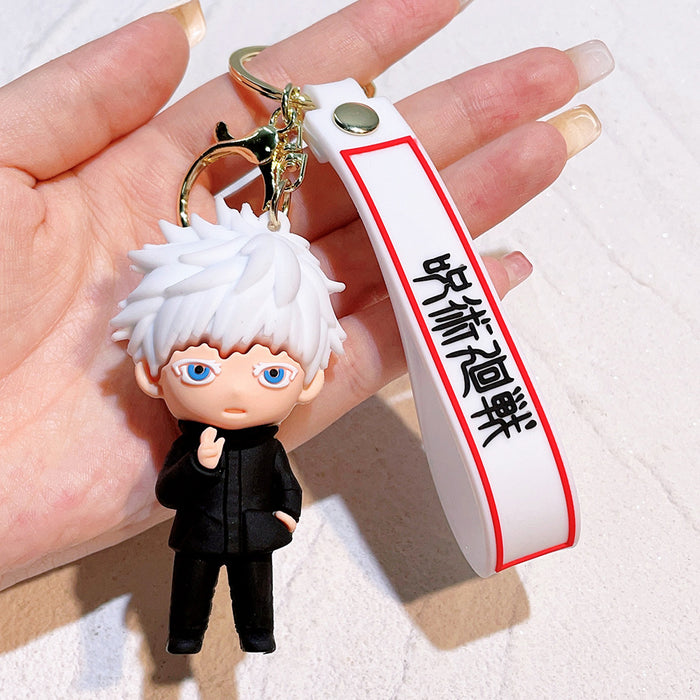Wholesale  Anime Doll Peripheral Silicone Keychain Pendant