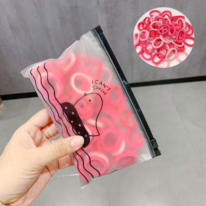 Wholesale 3cm Kidsren's Hair Scrunchies Colorfulful Seamless Hair Rope Hair Rubber Band
