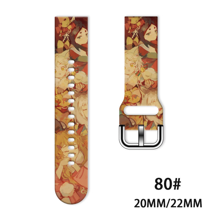 Wholesale Printed Tpu Watch Strap Wrist Strap JDC-WD-NuoQi052