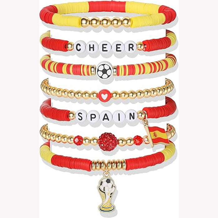 Wholesale 2pcs World Cup Bracelets from Various Countries