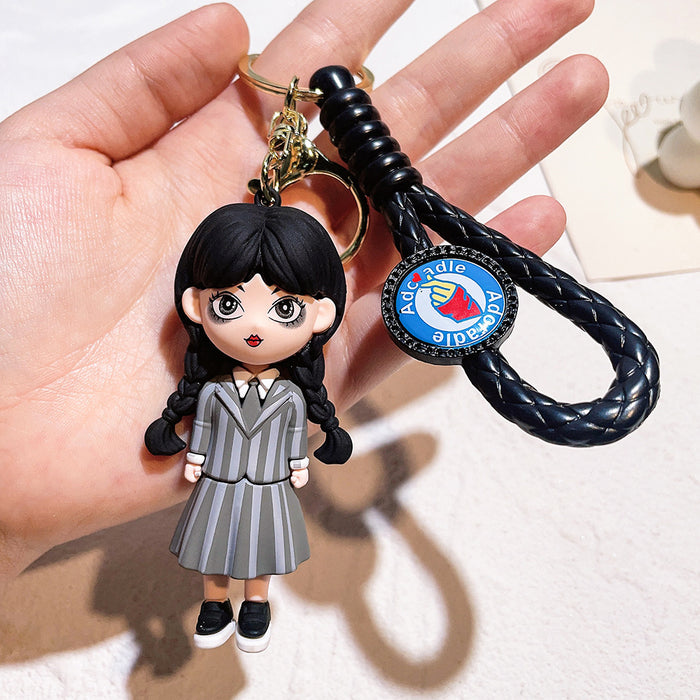 Wholesale Cartoon Silicone Doll Keychain JDC-KC-QiChao052