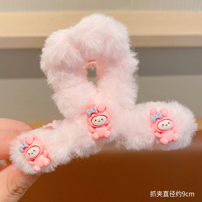 Wholesale Plush Cute Cartoon Large Hair Clips JDC-HC-Zhongx001