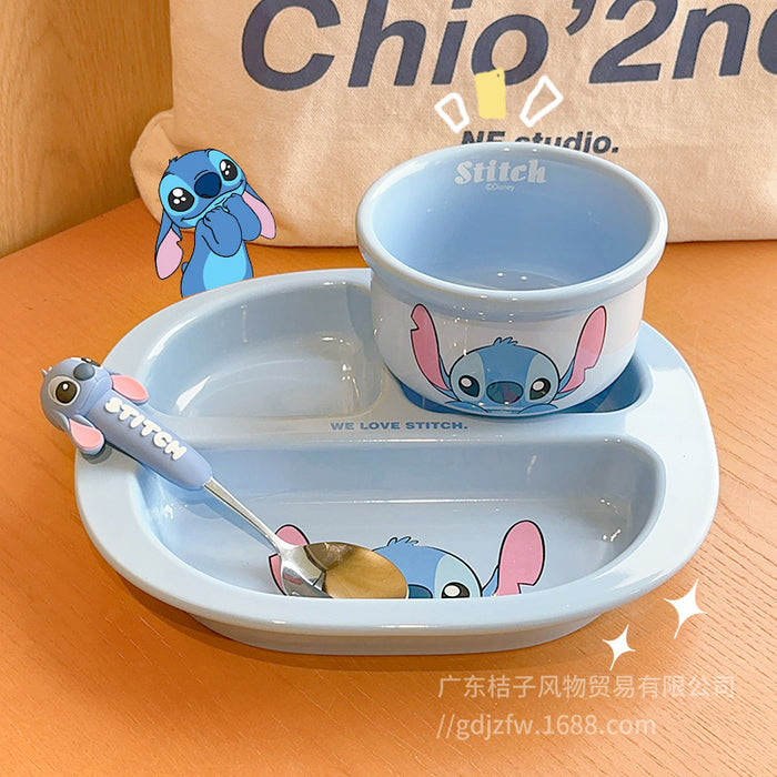 Wholesale Children' s household ceramic divided dinner plate