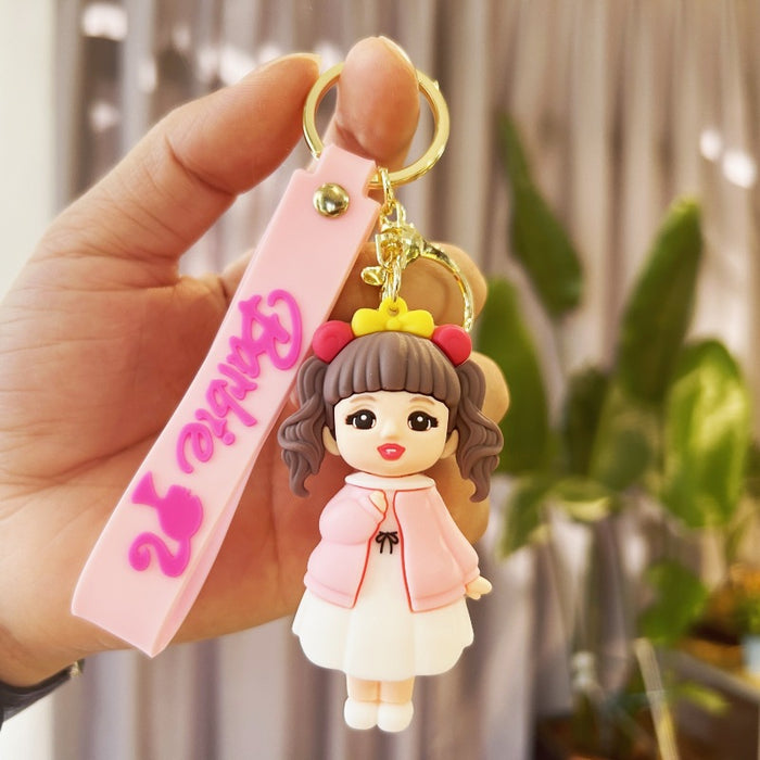 Wholesale Cartoon Doll Silicone Keychains (F) JDC-KC-Chucheng007