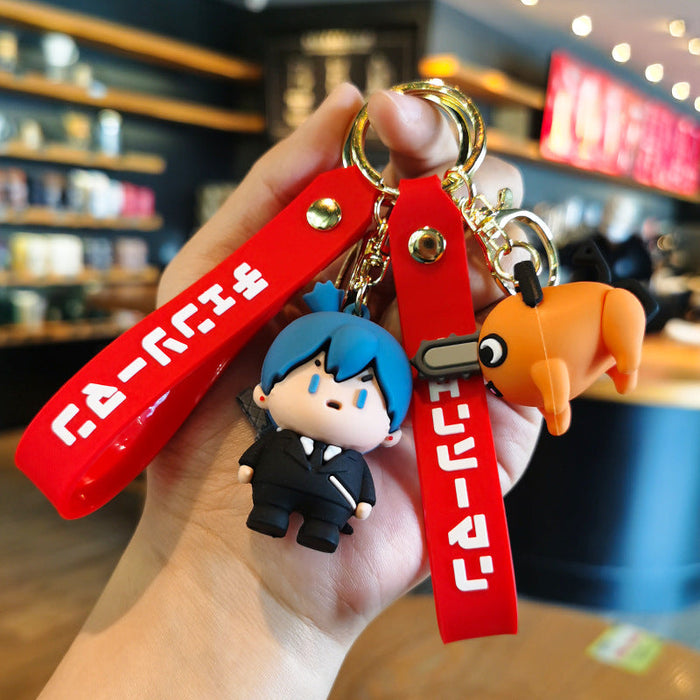 Wholesale silicone cute animation key chain （F） JDC-KC-YMeng008