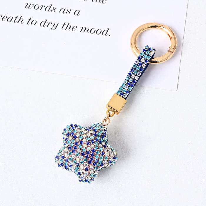 Wholesale Creative Diamond Star Keychains JDC-KC-JFan013