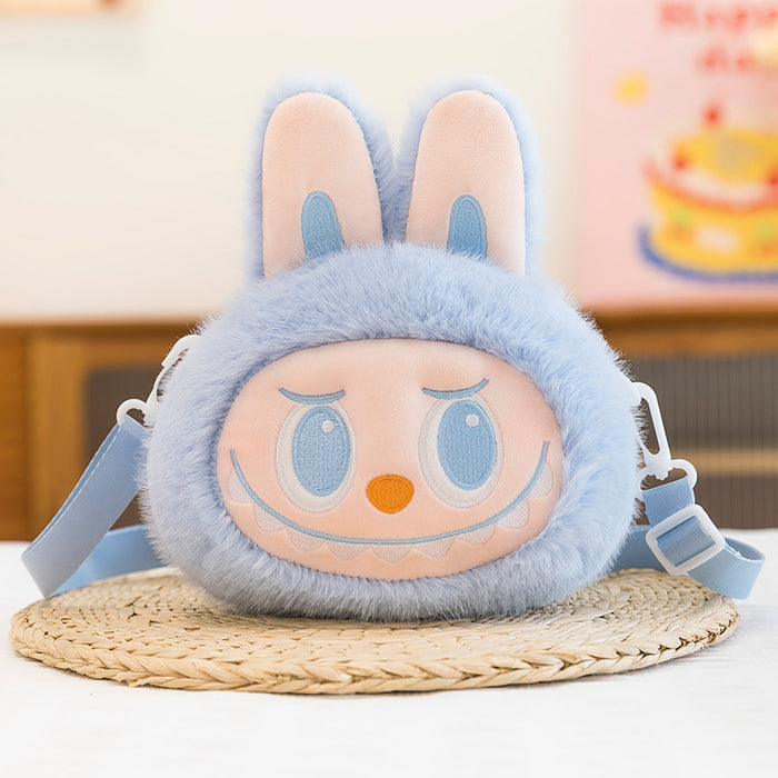 Wholesale Colorful Plush Shoulder Bag Plush Toy Cute Big-Headed Doll Girls and Children' s Bags