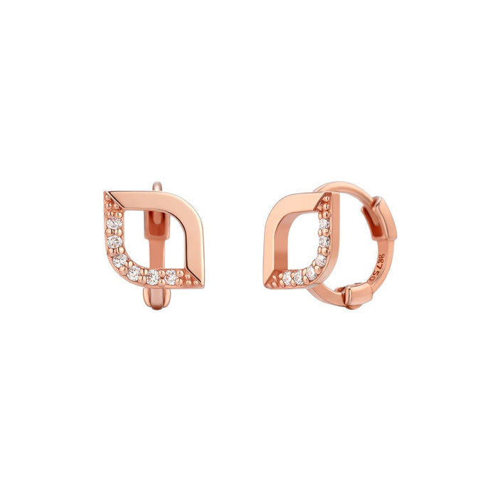 Wholesale New Rose Gold Simple, Fashionable, High End, Unique and Versatile Earrings, Earrings and Accessories