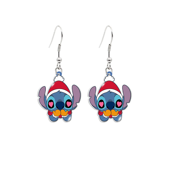 Wholesale Cartoon Christmas Stainless Steel Earrings JDC-ES-XiangL043