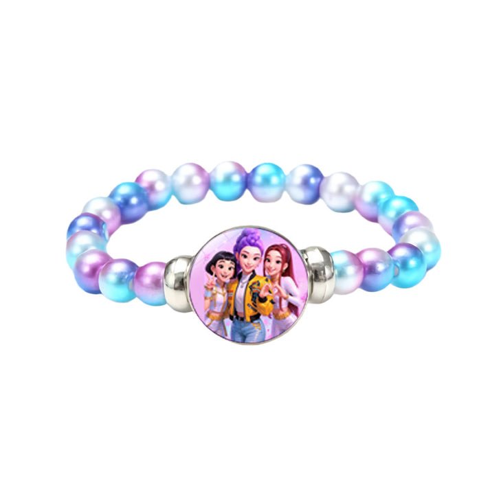Wholesale K-Pop Cartoon Anime Colorful Beaded Bracelet