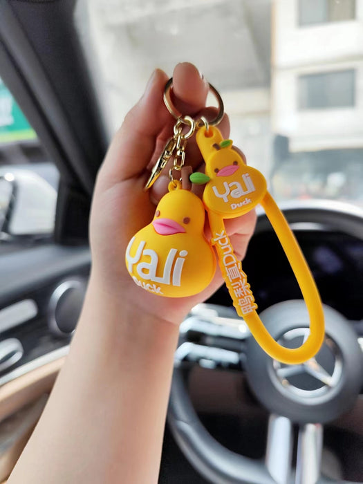 Wholesale Creative Pear Real DUCK Keychain