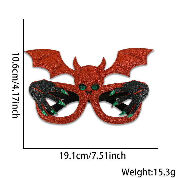 Wholesale  Pumpkin Glasses Decoration Photo Props Children' s Ghost Festival Party Dress-up Horror Bat Skull Glasses