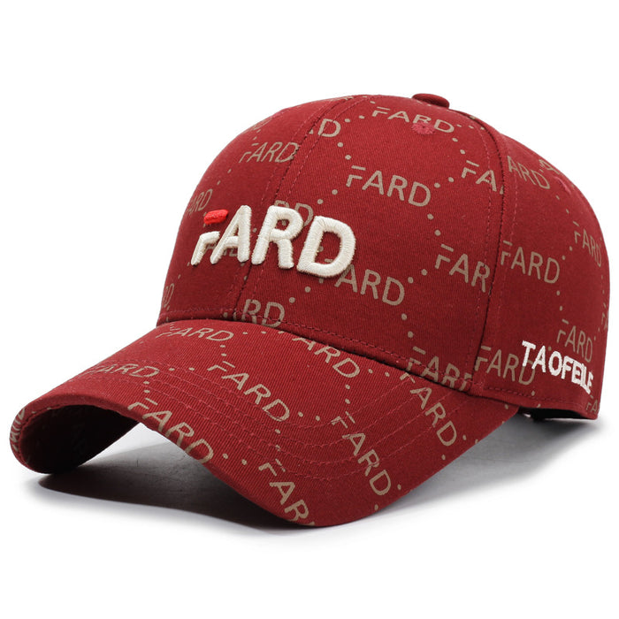 Wholesale Baseball cap, embroidered duck tongue cap, fashionable and casual versatile hat, outdoor sports sun shading and sun protection hat