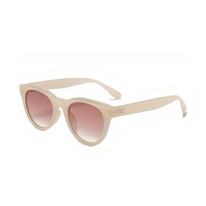 Wholesale Sunglasses, high-end cat eye sunscreen glasses, retro white frame sunglasses, UV resistant