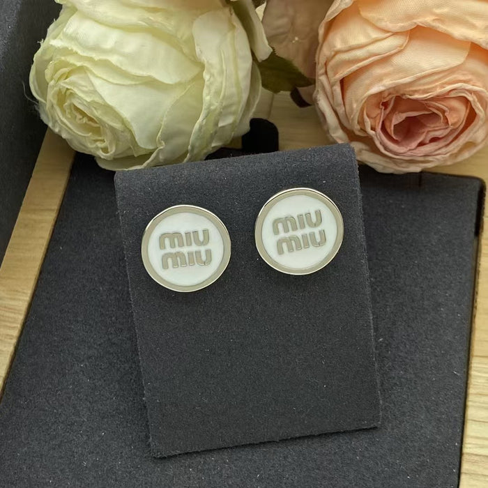 Wholesale Women's M Letter Drop Earrings
