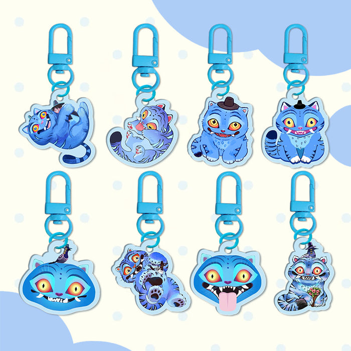 Wholesale 12pcs Custom Acrylic Cartoon Anime Double-Sided Keychain