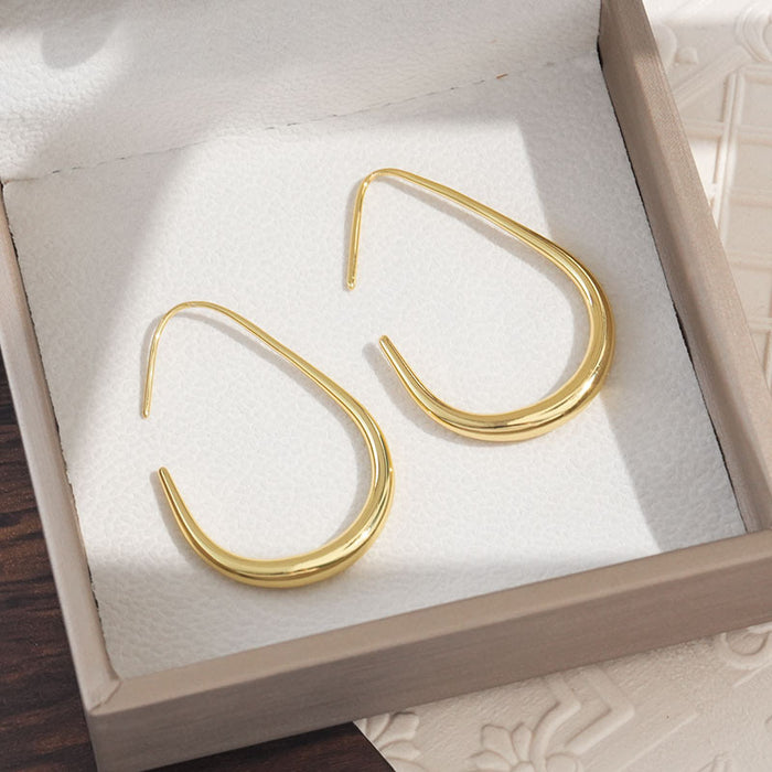 Wholesale Earrings with copper plated large earrings, high-end retro earrings and earrings, 2 new styles