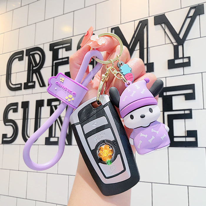 Wholesale Cartoon Doll Silicone Keychain JDC-KC-LiuFan027