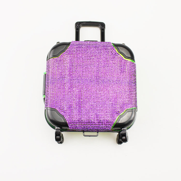 Wholesale Acrylic Rhinestone Storage Suitcase Lockable Decor Box For Jewelry And Keepsakes Casual Home Office Decor Resale Accessory