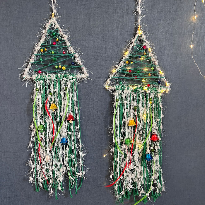 Wholesale Christmas Tree Dream Catcher Wind Chime Decorative Hanging Ornament MOQ≥2