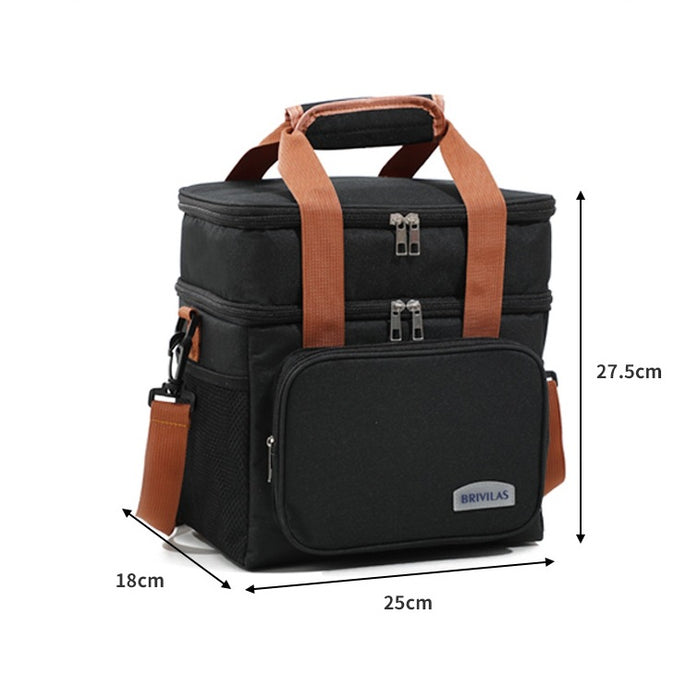 Wholesale Cartoon Cute Double-Layer Lunch Bag Insulated Pouch Handbags