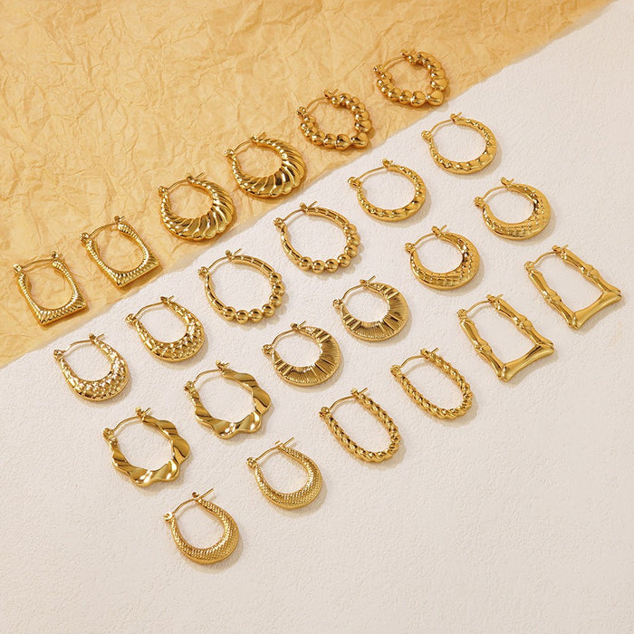 Wholesale Stainless Steel Geometric Earrings Earrings