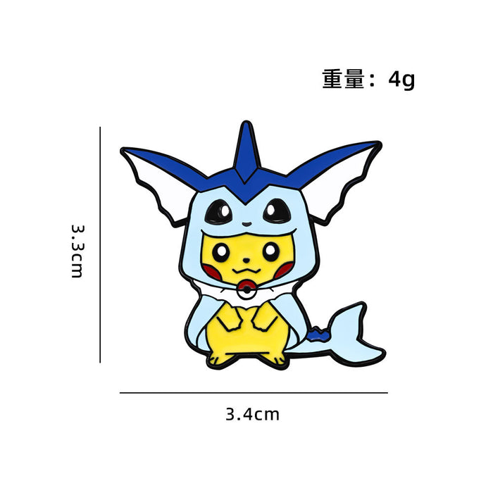 Wholesale Environmentally friendly zinc alloy brooch with oil drop imitation enamel cute schoolbag decoration badge