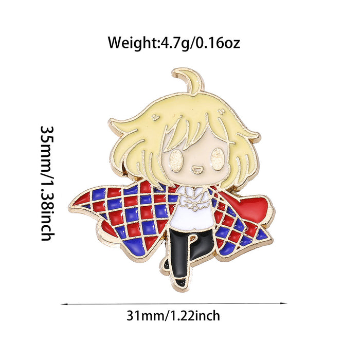 Wholesale Anime Style Cartoon Metal Brooch Pin Decorative Badge For Backpack Hat Fashion Jewelry Accessory
